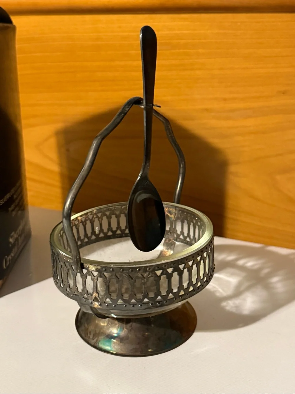 vintage Leonard Silver jam dish